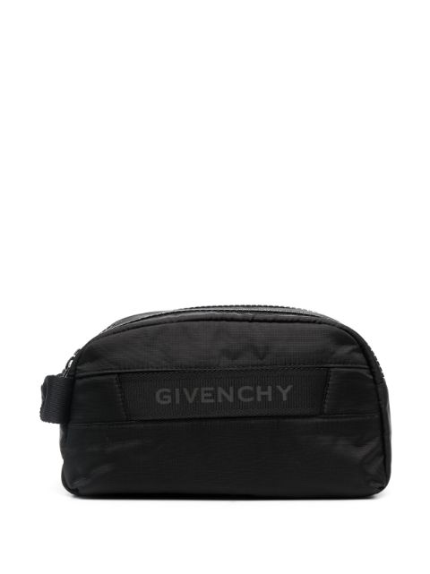 Givenchy logo-patch wash bag Men