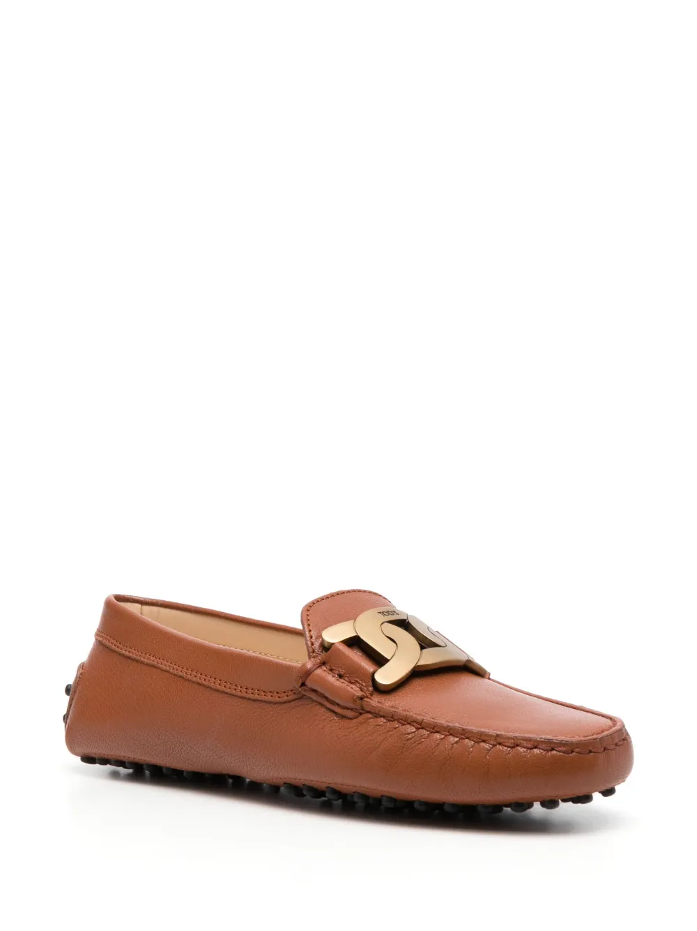 Tod's Kate Gommino leather loafers - Bruin