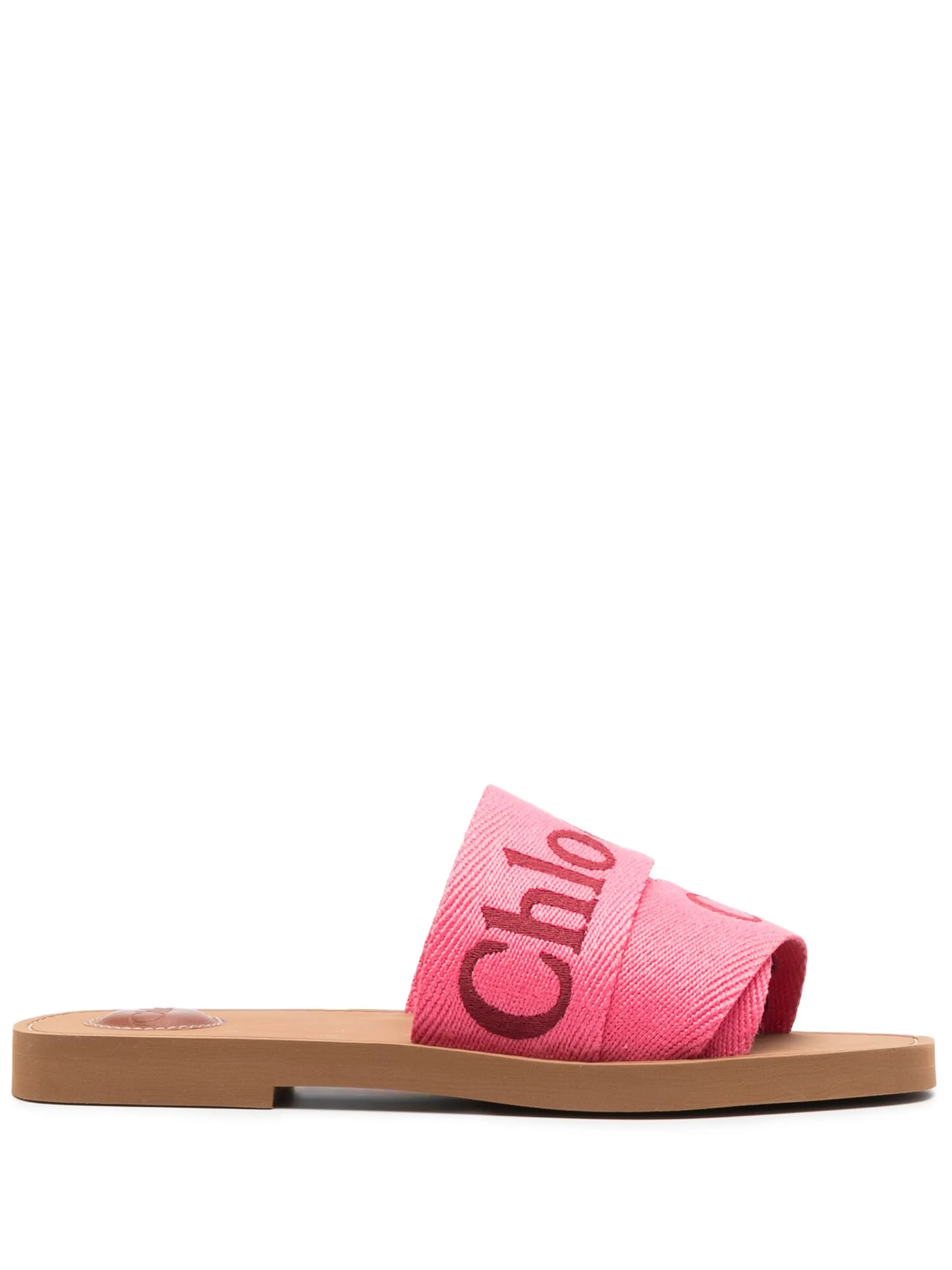 Chloe woody logo sandals