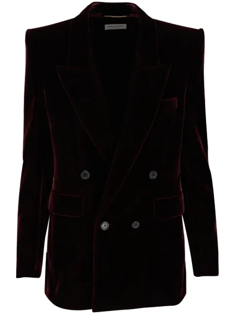 Saint Laurent blazer à fini texturé 