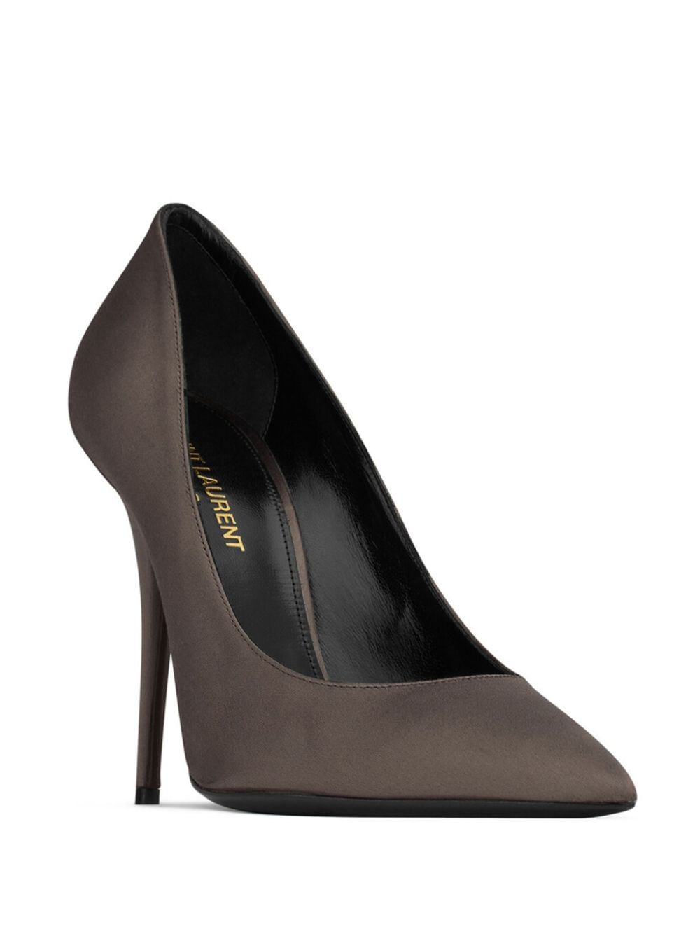 Saint Laurent Marylin satijnen pumps - Bruin