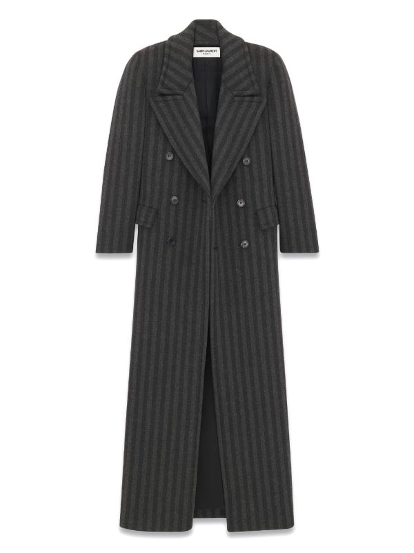 Long deals striped coat