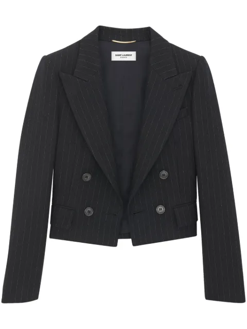 Saint Laurent Blazer com padronagem risca de giz