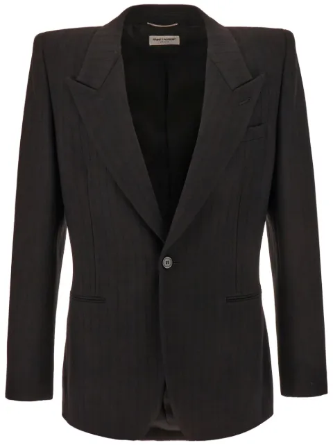 Saint Laurent blazer Grain de Poudre con botones