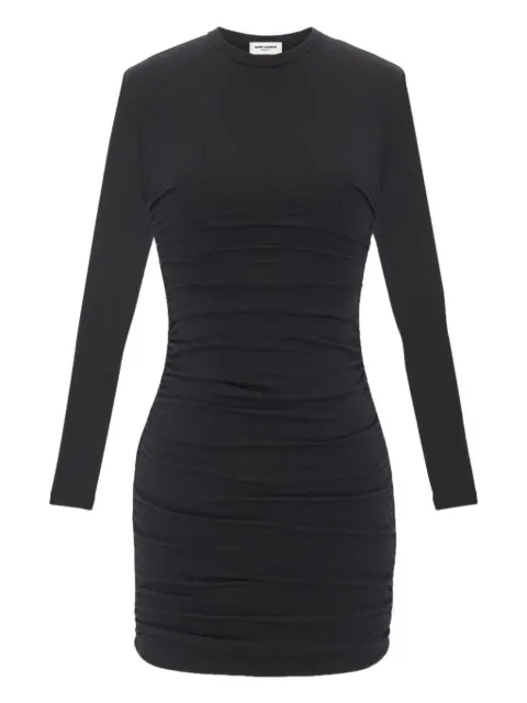 Saint Laurent vestido con diseño drapeado 