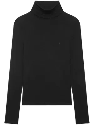 Womens dark grey sales roll neck jumper