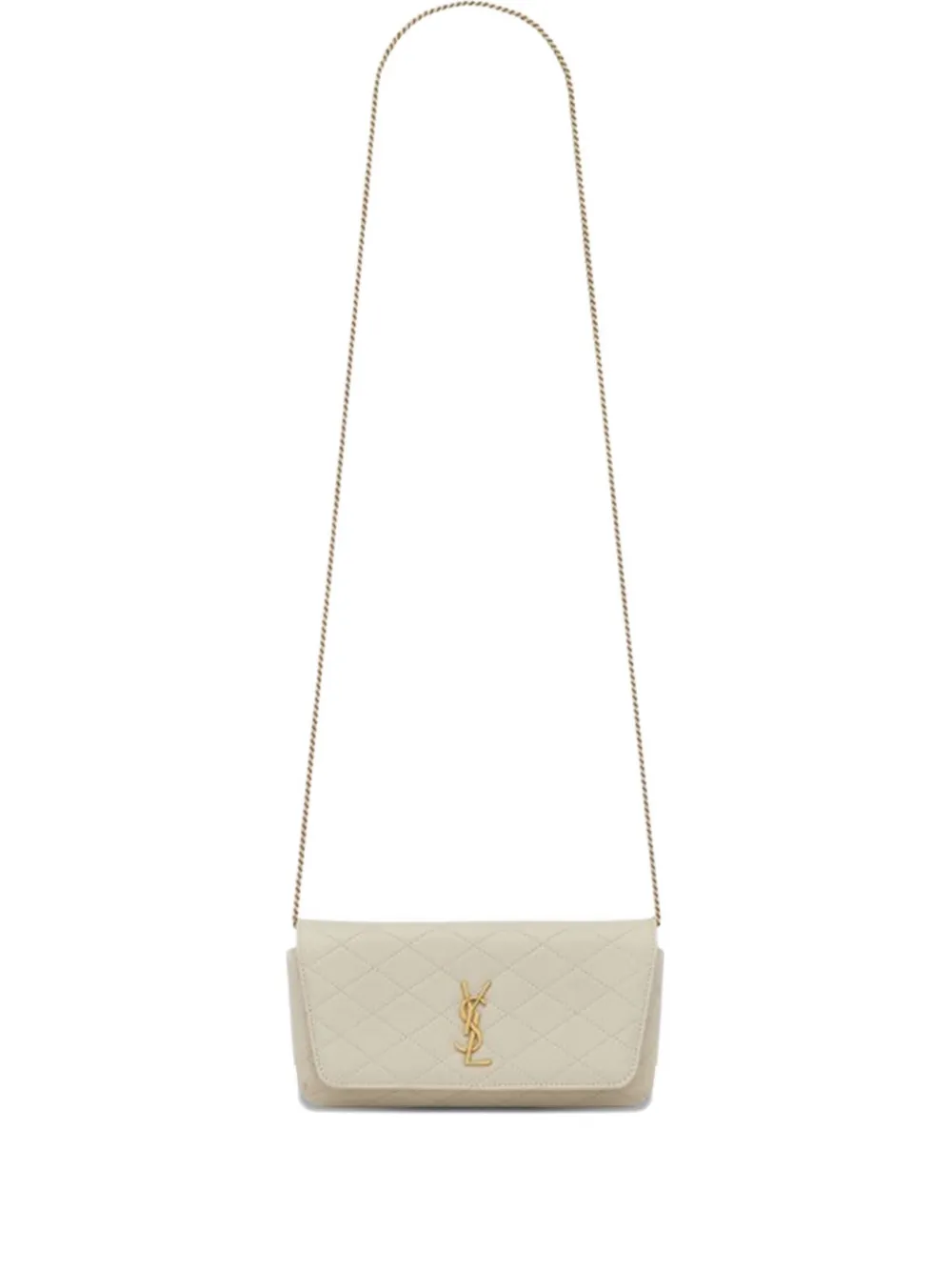 Saint Laurent Gaby quilted phone case bag | Neutrals | Image 1