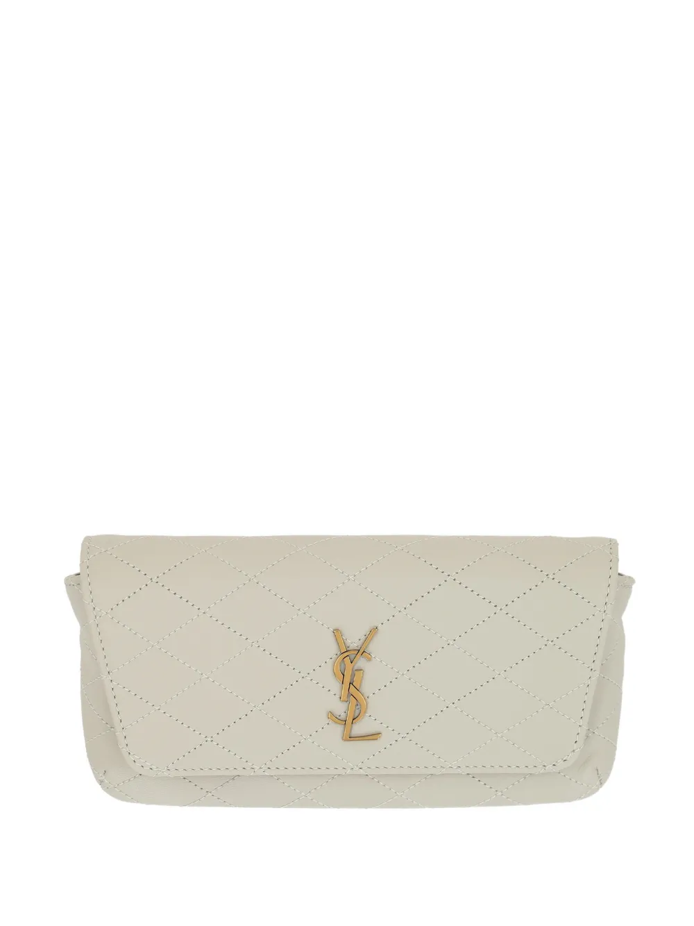 Saint Laurent Gaby quilted phone case bag | Neutrals | Image 1