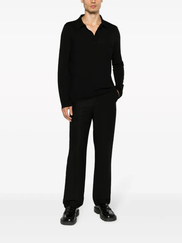 Saint Laurent ニット ポロシャツ | ブラック | FARFETCH JP