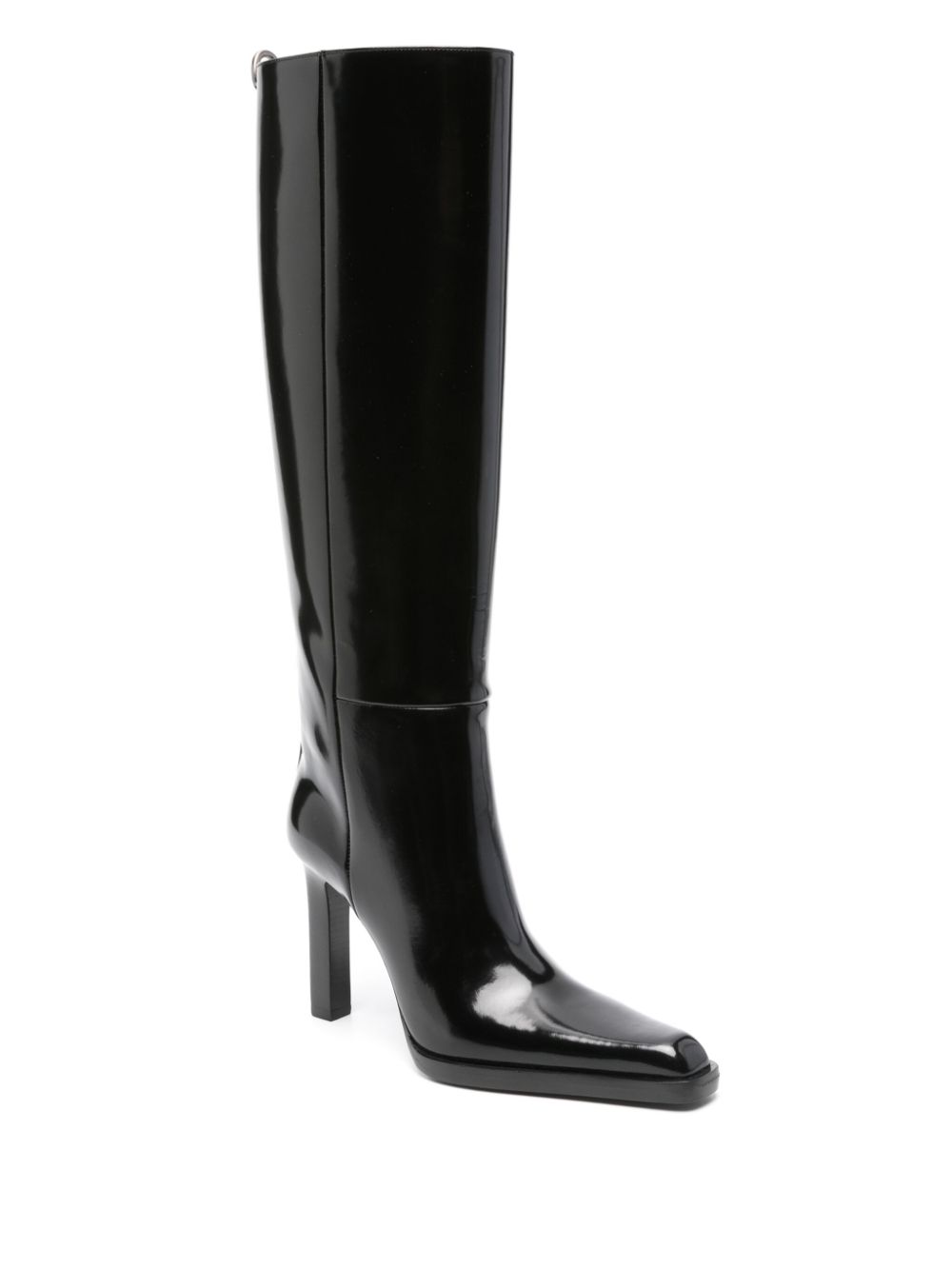 Saint Laurent Nina 95mm leather boots - Black