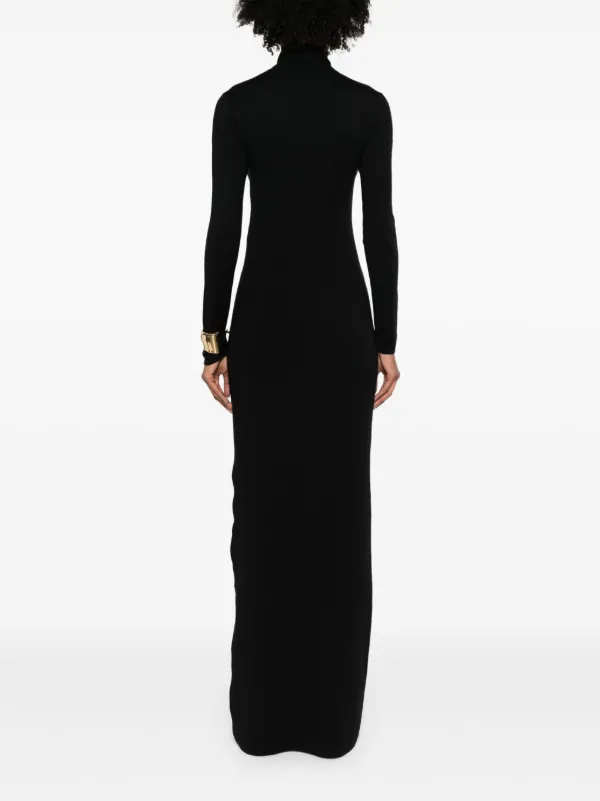 Saint Laurent long-sleeve Wool Dress | Black | FARFETCH ZA