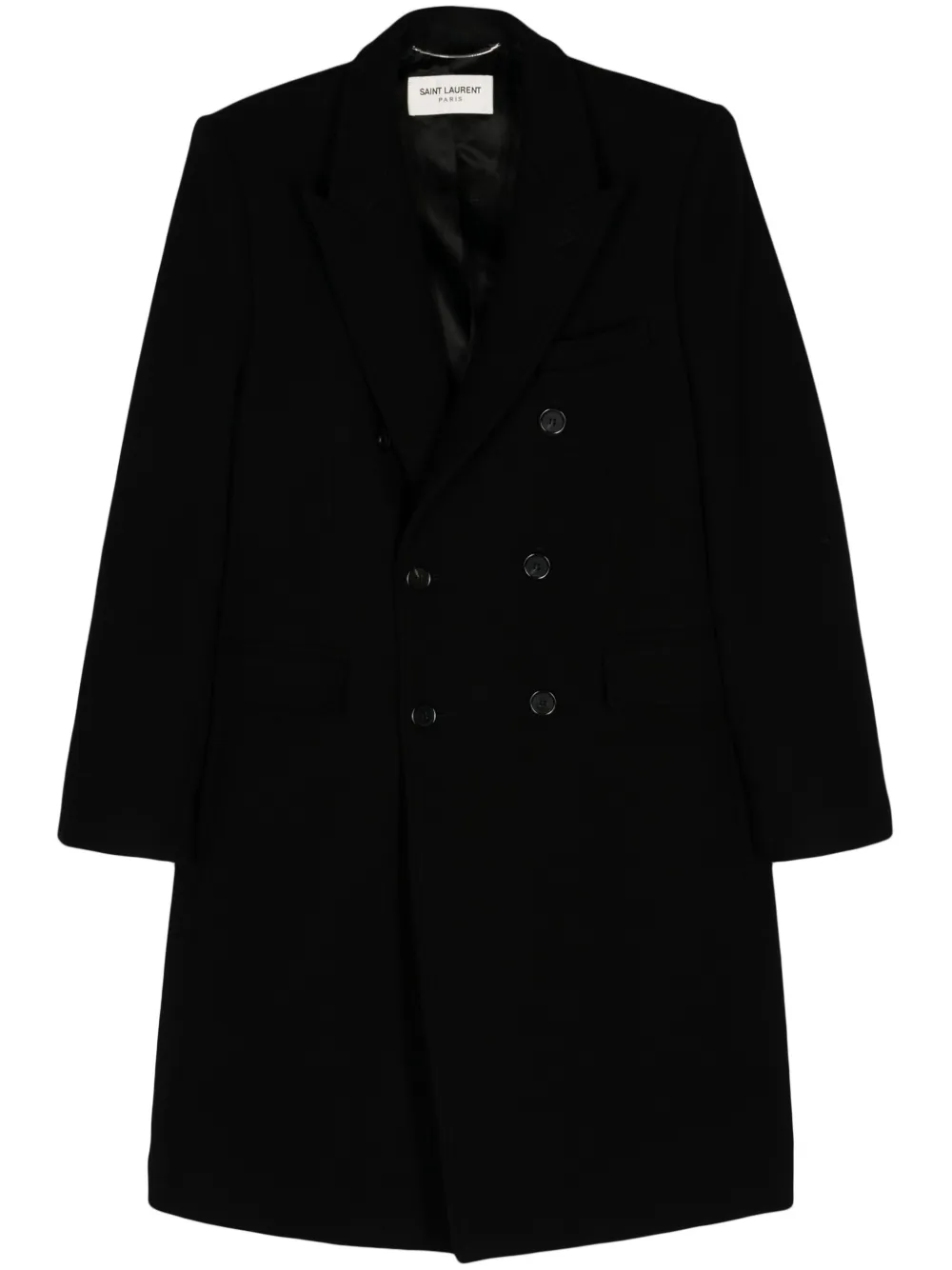 Saint Laurent Jas met dubbele rij knopen Zwart