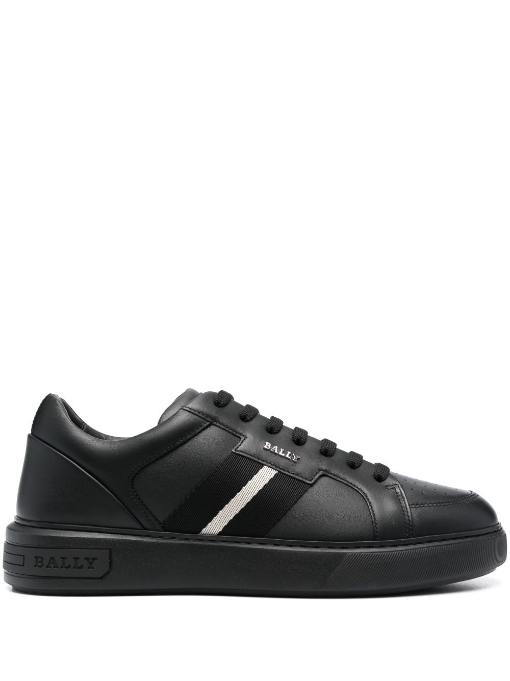 Bally Moony stripe-detail Leather Sneakers - Farfetch