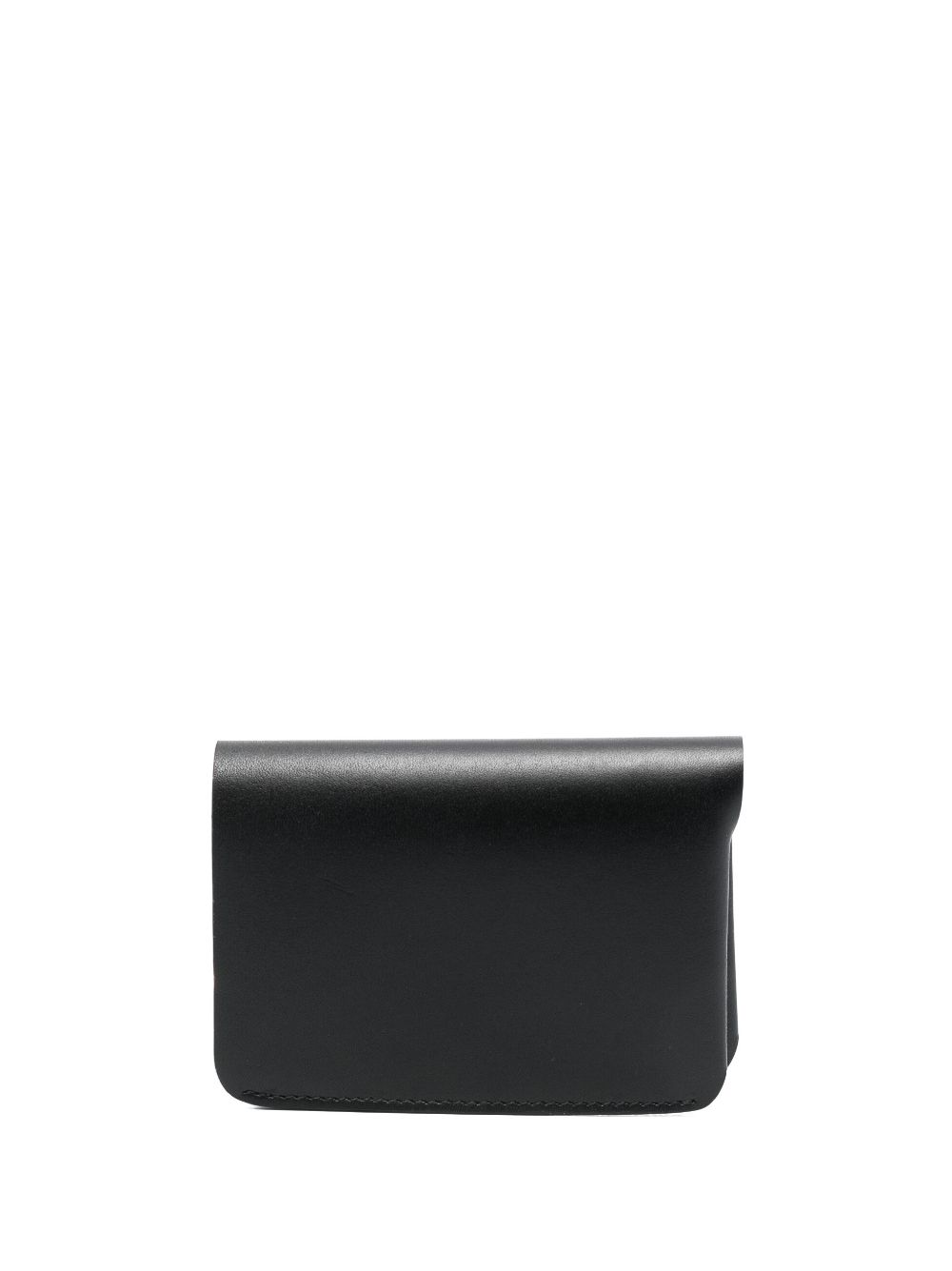 Shop Jil Sander Logo-print Leather Cardholder In Black