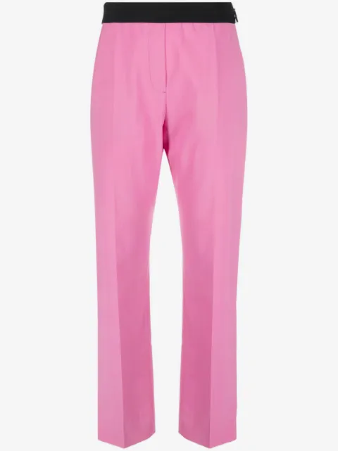 MSGM pantalones ajustados con logo en la pretina