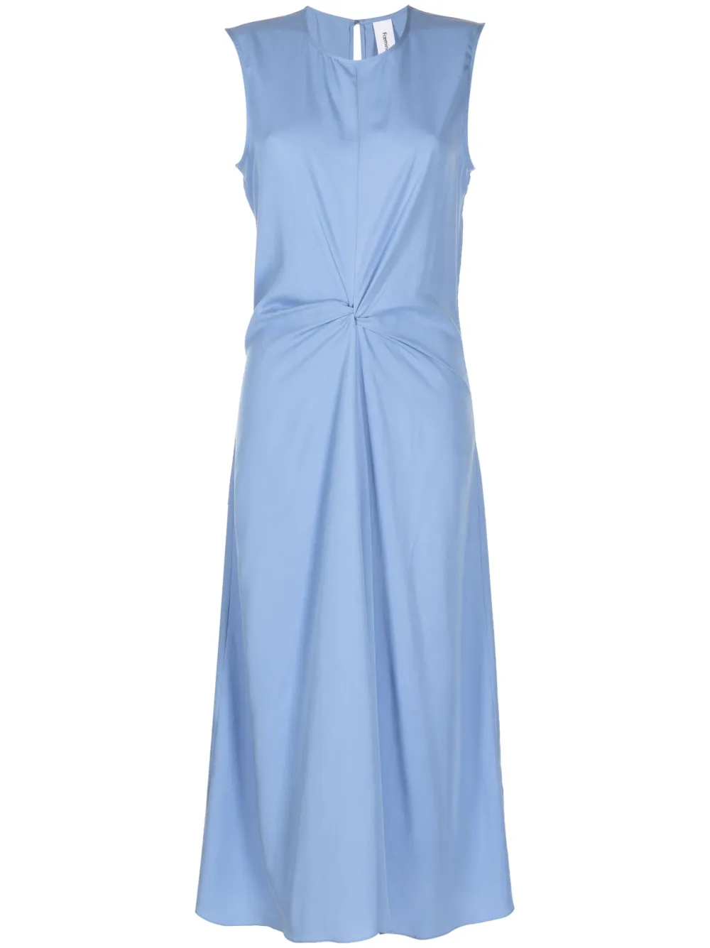 FOEMINA Oona twist-detail midi dress | Blue | Image 1