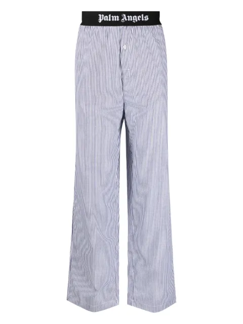 Palm Angels striped cotton pajama bottoms