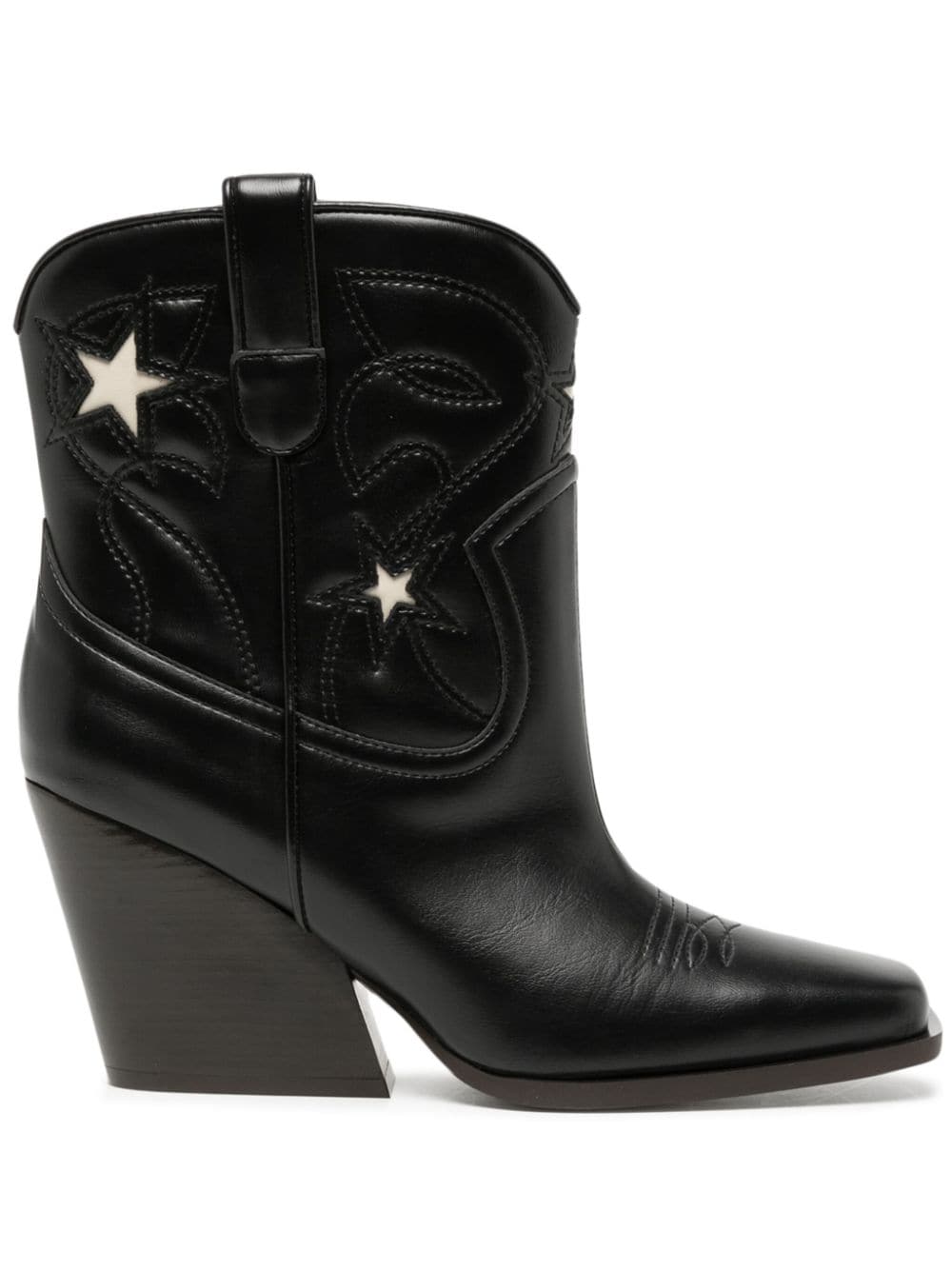 STELLA MCCARTNEY CLOUDY 80MM STAR-EMBROIDERED BOOTS