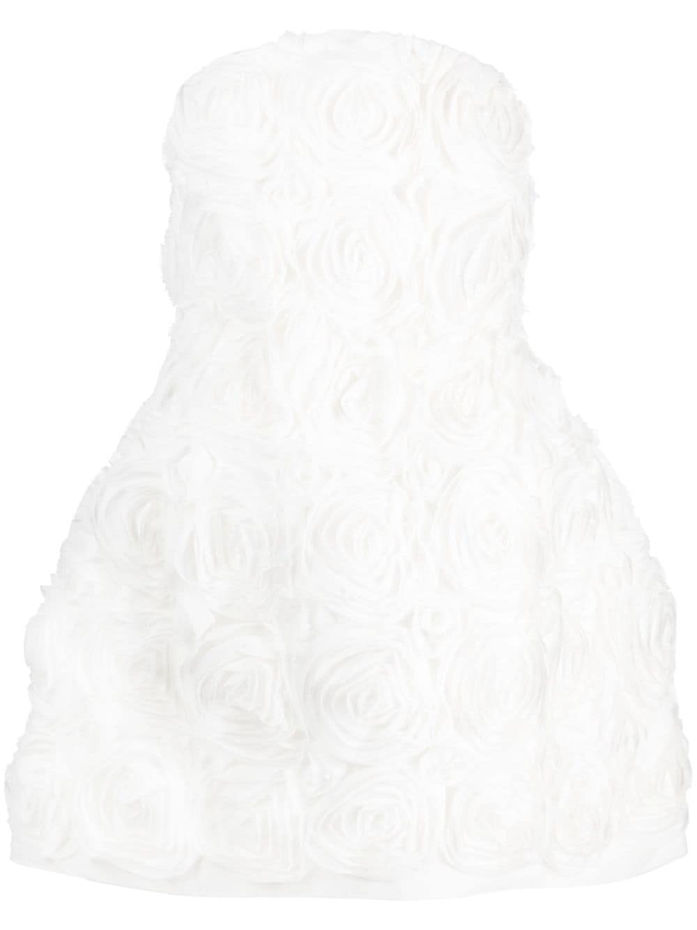 The New Arrivals Ilkyaz Ozel Floral-appliqué Off-shoulder Minidress In White