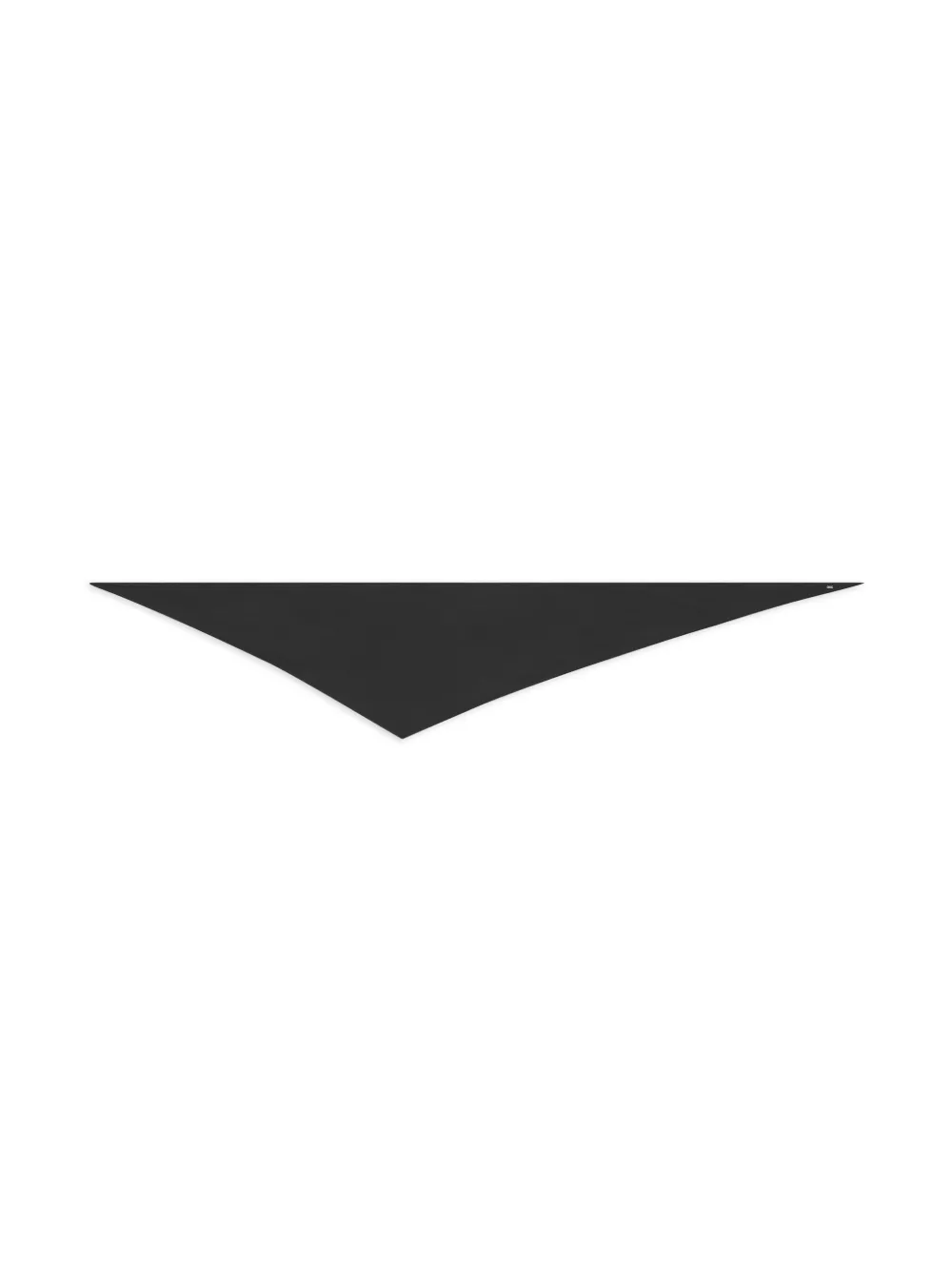 Saint Laurent logo-plaque foulard-silk scarf - Zwart