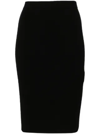 Saint Laurent ウール ペンシルスカート Saint Laurent ペンシルスカート | ブラック | FARFETCH JP