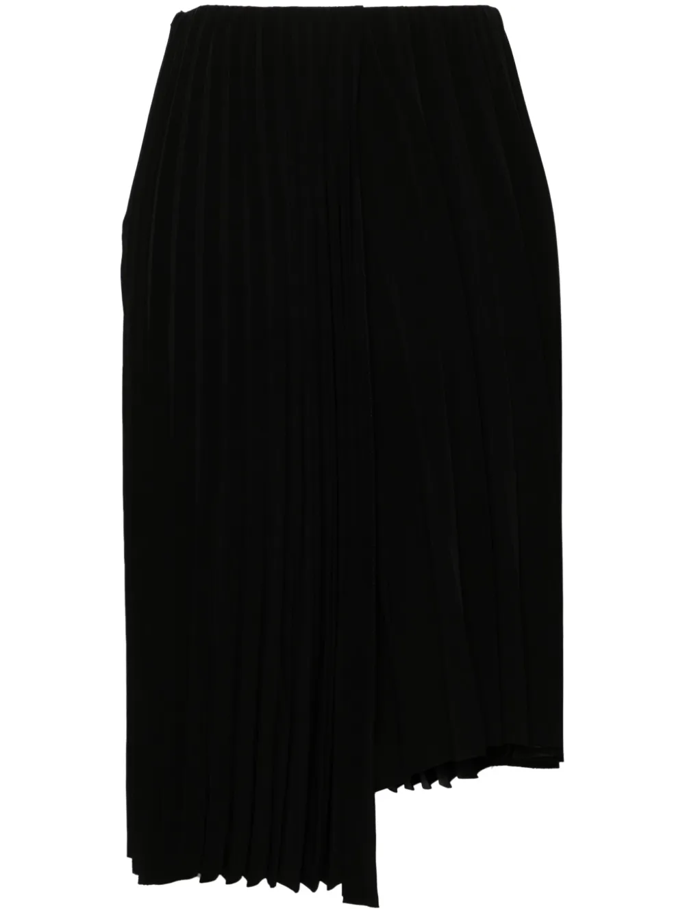 Saint Laurent pleated midi skirt – Black