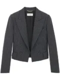 Saint Laurent Rive Gauche striped blazer - Grey