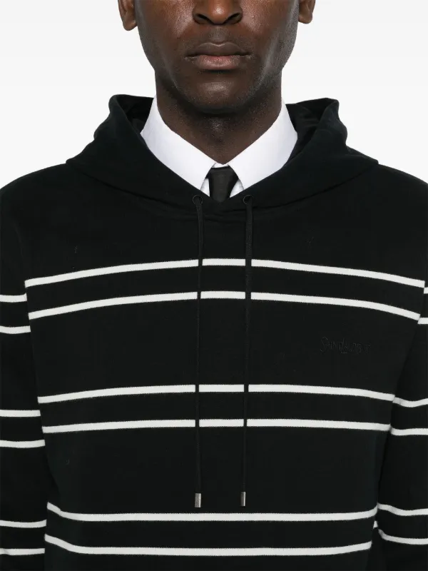 パーカー・フーディ SAINT LAURENT BLACK AND WHITE COTTON SWEATSHIRT 20700099_54155131_600.jpg