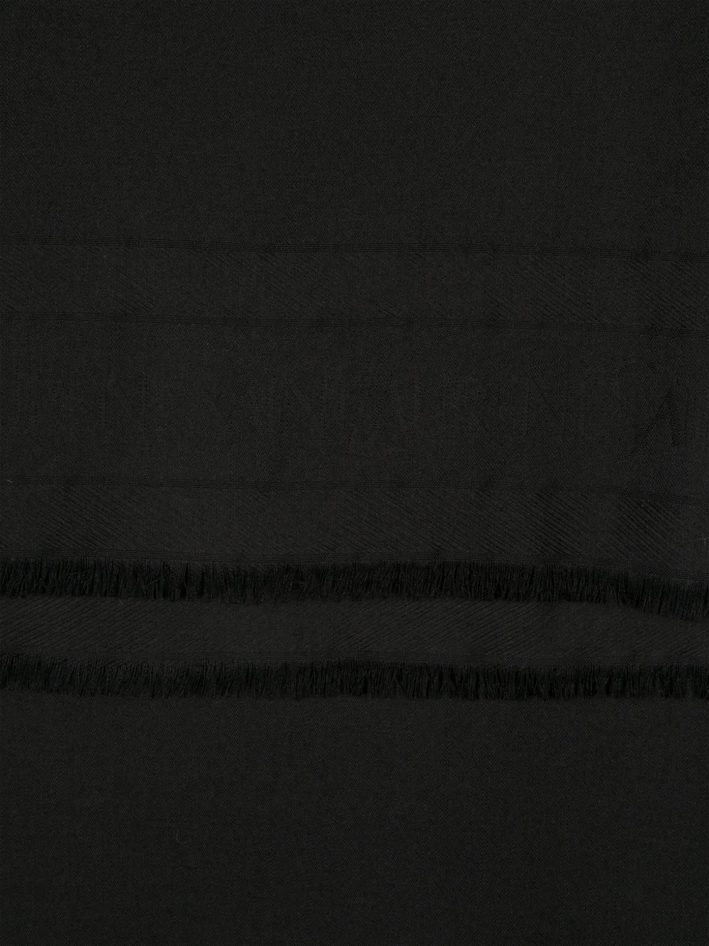 Saint Laurent Sjaal met logo-jacquard Zwart
