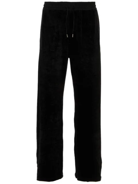 Saint Laurent logo-plaque drawstring track pants
