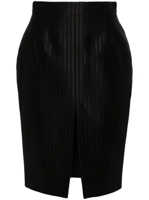 Saint Laurent falda lápiz a rayas diplomáticas
