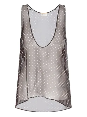 Tシャツ・カットソー SAINT LAURENT Printed Wool Top Saint Laurent（サンローラン）ウィメンズ Tシャツ・カットソー