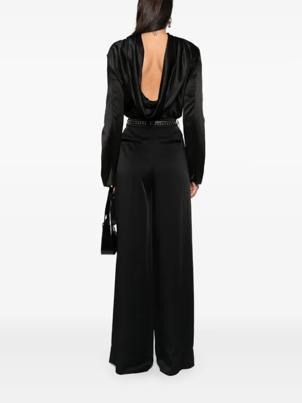 Saint Laurent ドレープ ブラウス | ブラック | FARFETCH JP