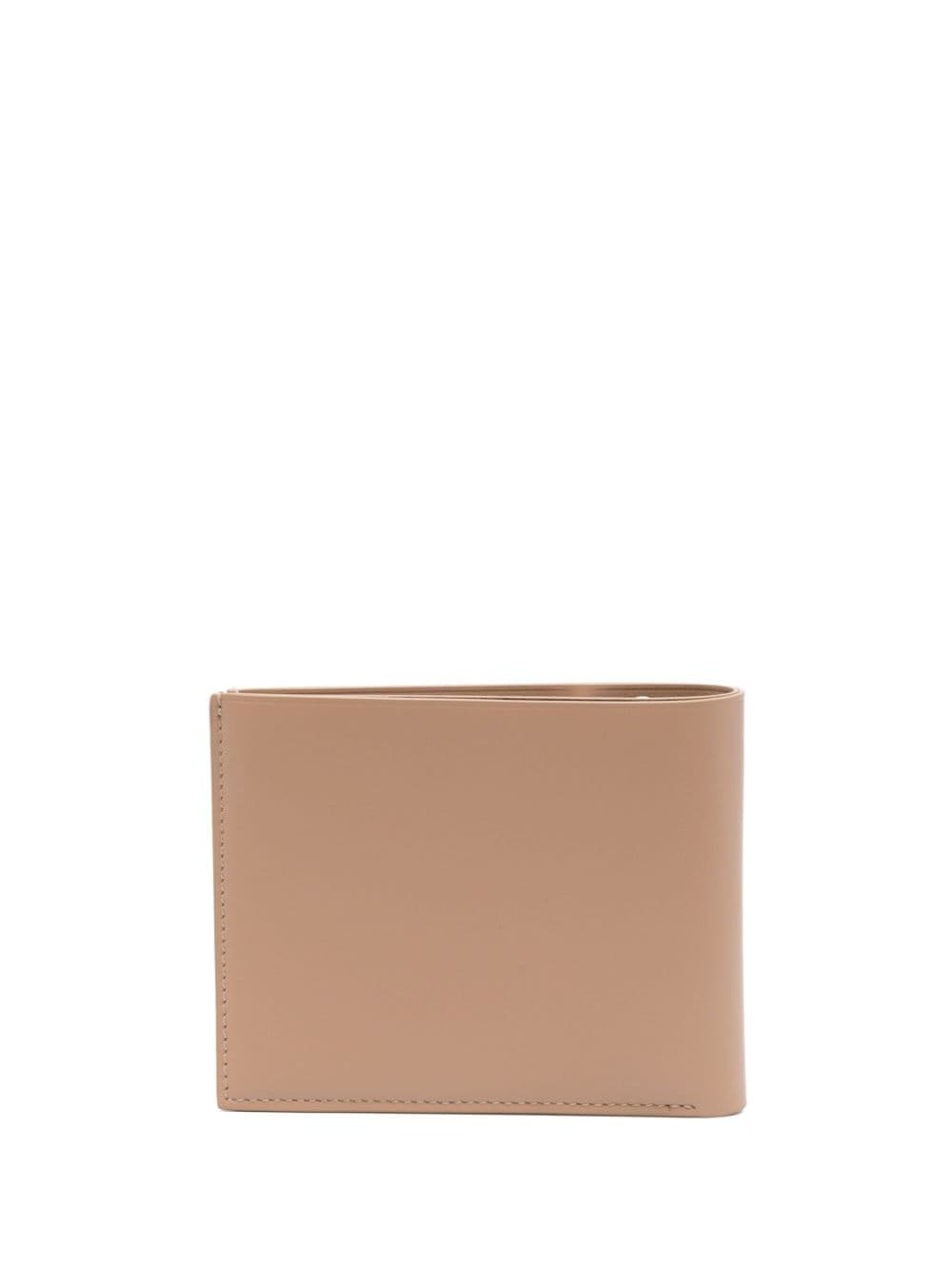 Jil Sander bi-fold logo-debossed wallet - Beige