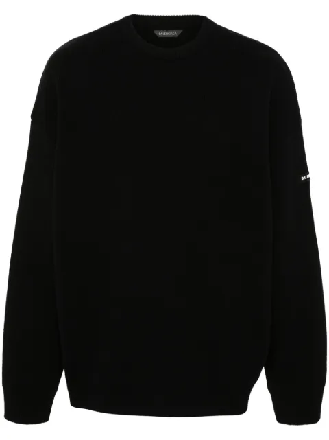 Balenciaga suéter con parche del logo