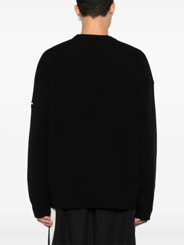 Balenciaga logo-patch Sweater | Black | FARFETCH ZA