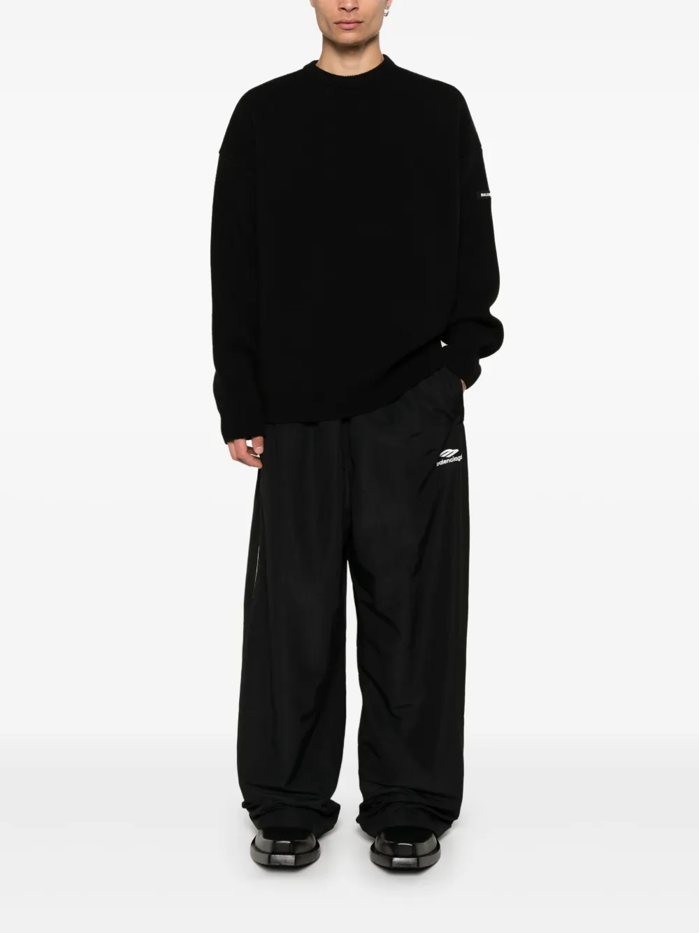 Balenciaga logo-patch sweater | Knitted Sweaters | Image 2