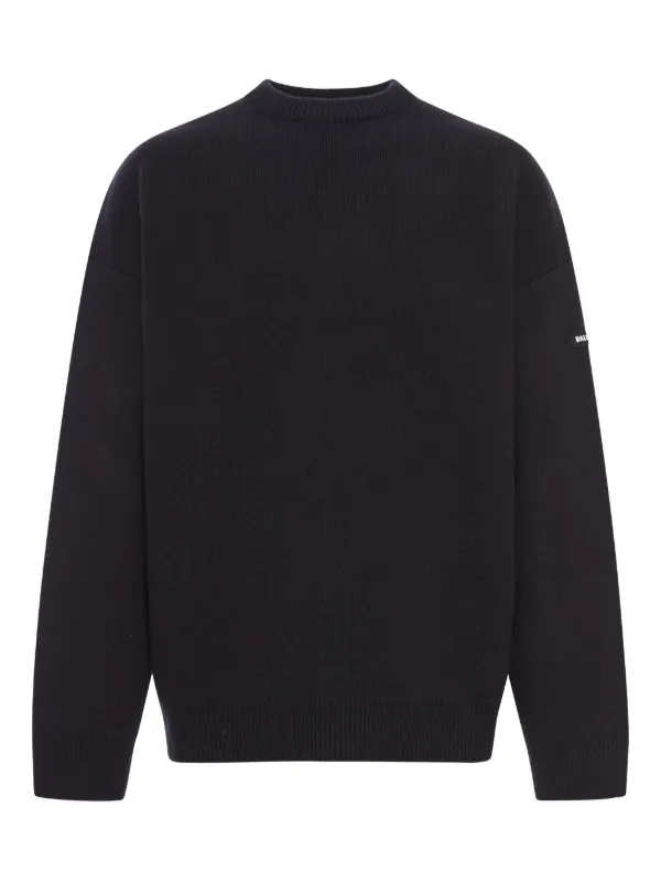 Balenciaga ロゴパッチ セーター | ブラック | FARFETCH JP