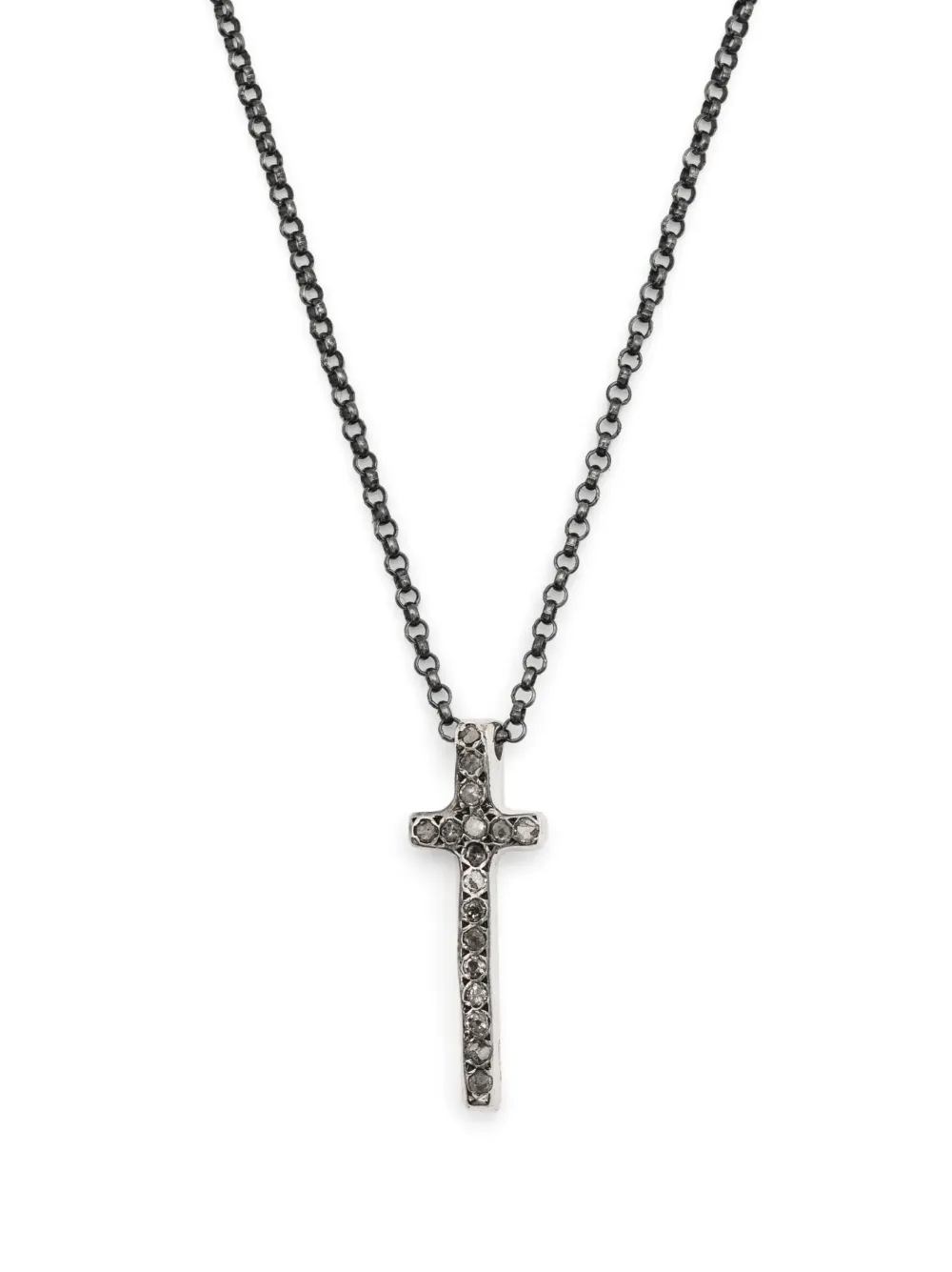 Rosa Maria collier à pendentif croix en argent | argent | Image 1