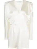 Magda Butrym silk wrap minidress - Neutrals