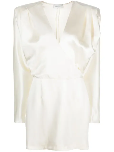 Magda Butrym silk wrap minidress