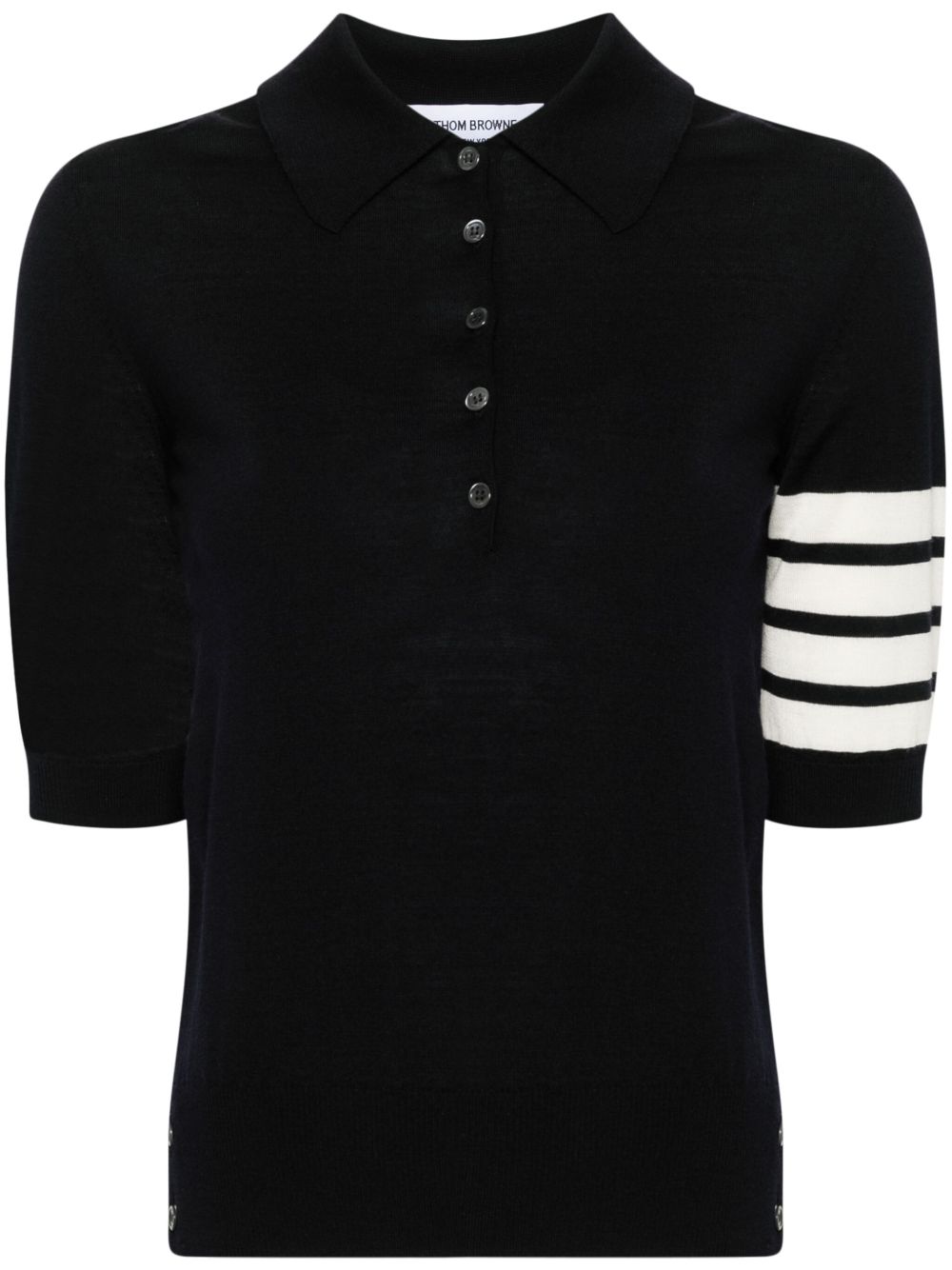 Thom Browne Fijngebreide polotop Blauw