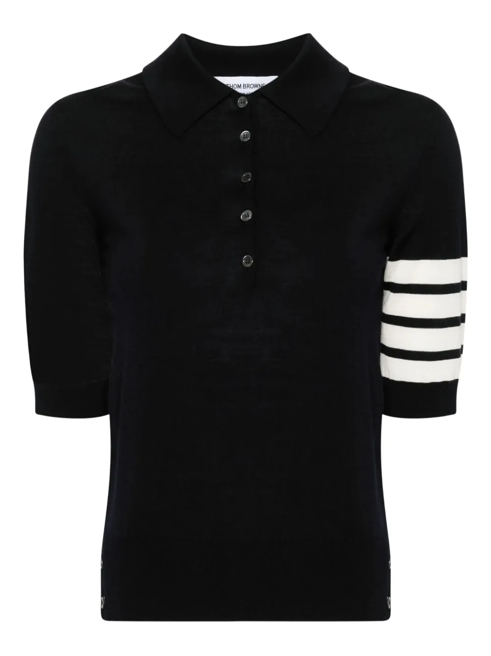 Thom Browne Fijngebreide polotop Blauw