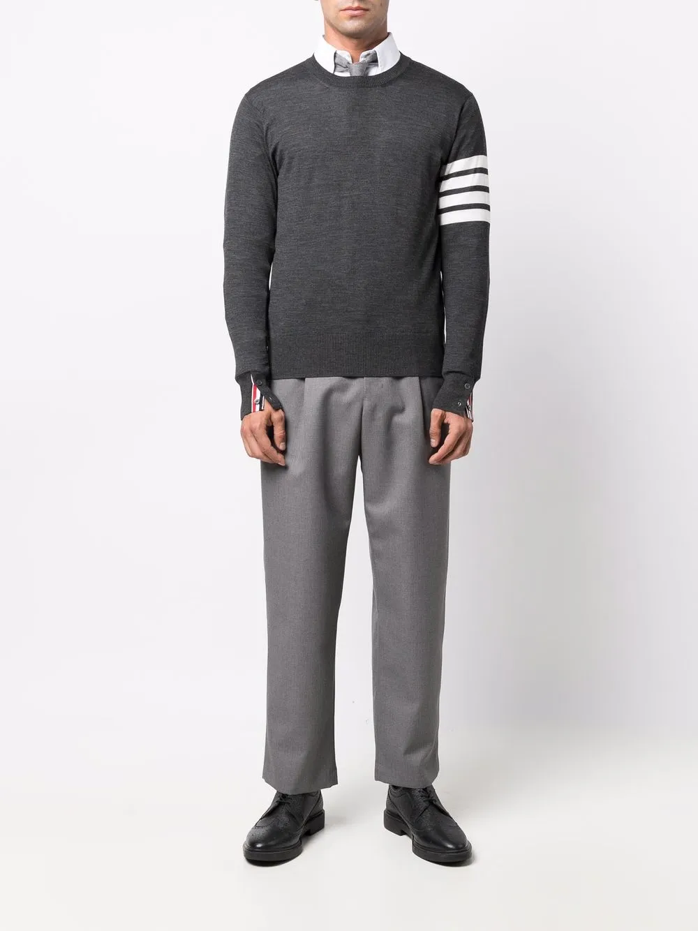 Thom Browne Trui met ronde hals - Grijs