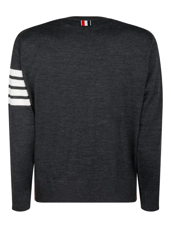 Thom Browne 4BAR クルーネック プルオーバー | グレー | FARFETCH JP