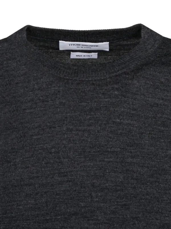 Thom Browne 4BAR クルーネック プルオーバー | グレー | FARFETCH JP