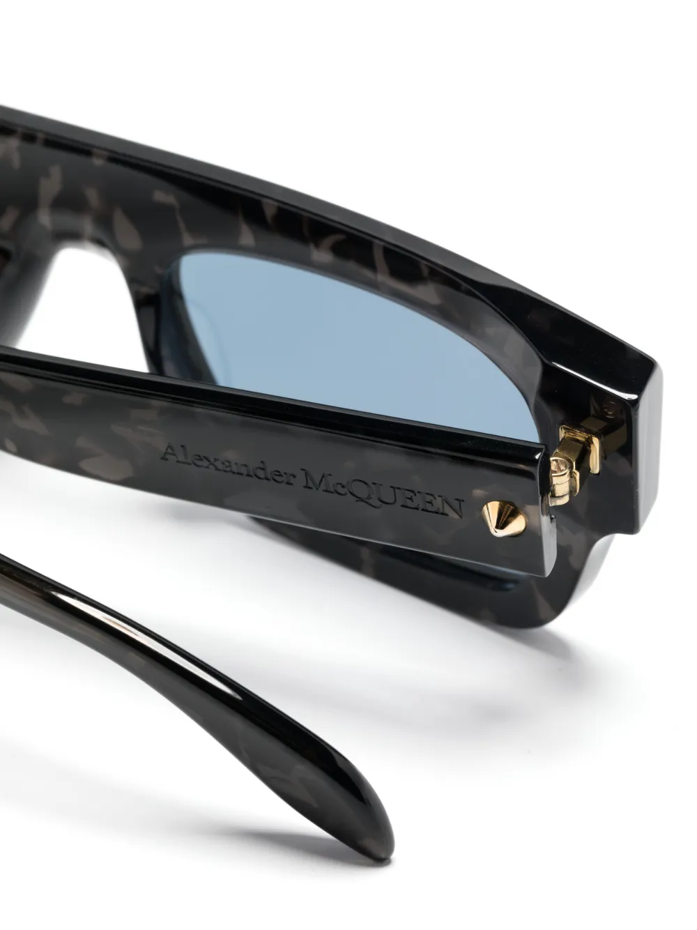 Alexander McQueen Eyewear marble-pattern square-frame sunglasses | Sunglasses | Image 3
