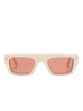 Alexander McQueen Eyewear square-frame tinted sunglasses - Neutrals