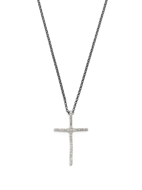 Rosa Maria collier à pendentif croix en argent