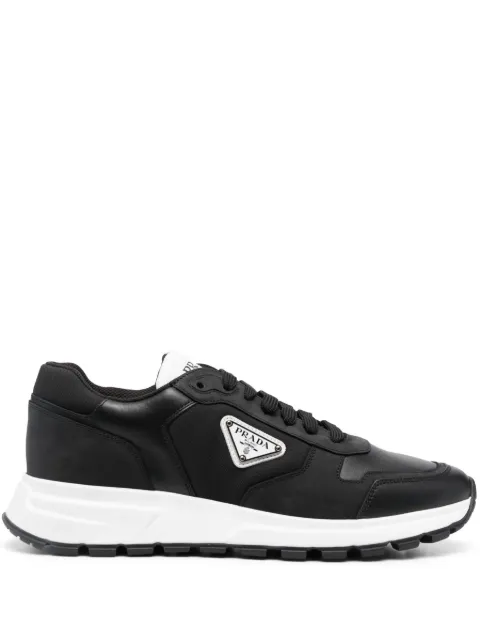 Prada logo-plaque low-top sneakers